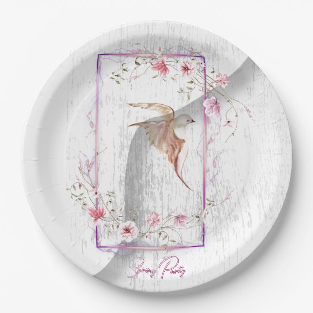 Plato De Papel Placas de papel fiesta deliciosas (Anverso)