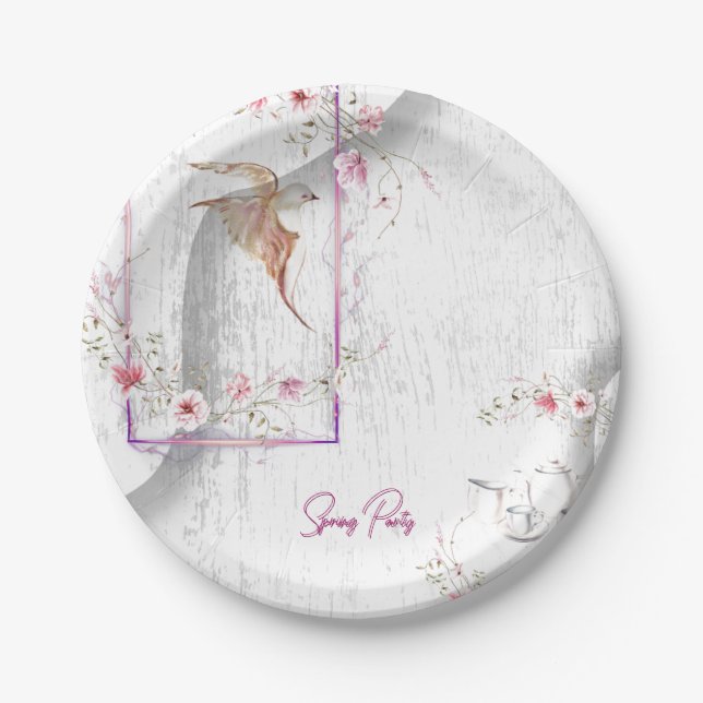 Plato De Papel Placas de papel fiesta deliciosas (Anverso)