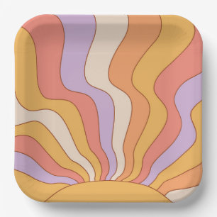 Plato De Papel Placas de papel Fiesta Groovy