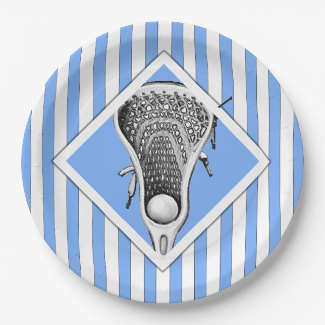 Plato De Papel Placas de papel Fiesta Lacrosse (Anverso)