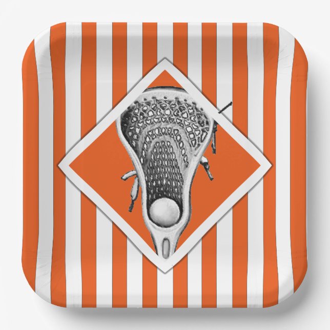 Plato De Papel Placas de papel Fiesta Lacrosse (Anverso)
