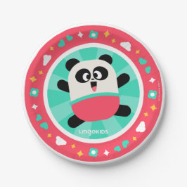 Plato De Papel Placas de papel Fiesta Lingokids con Elliot