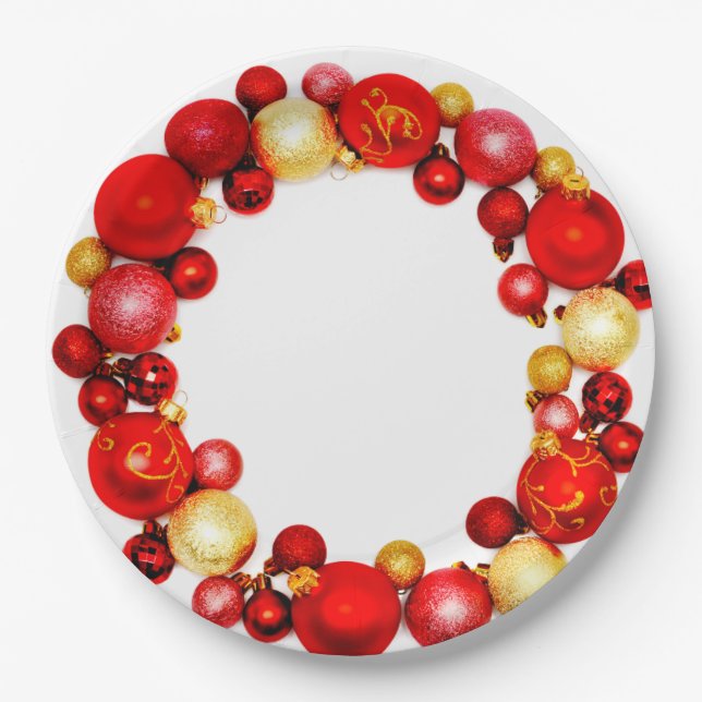 Plato De Papel Placas de papel Fiesta para navidades (Anverso)