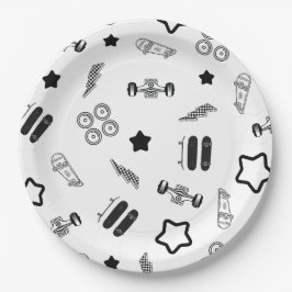 Plato De Papel Placas de papel Fiesta para skateboarding 9"