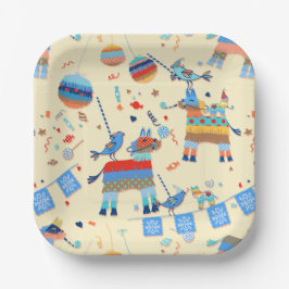 Plato De Papel Placas de papel Fiesta Pinata