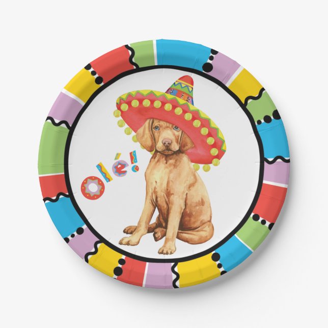 Plato De Papel Placas de papel Fiesta Vizsla (Anverso)