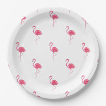 Placas de papel Flamingo 9"