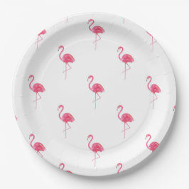 Plato De Papel Placas de papel Flamingo 9"