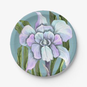 Plato De Papel Placas de papel floral de Smeraldo