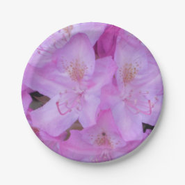 Plato De Papel Placas de papel floral rosa