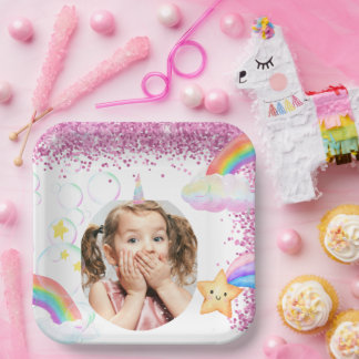 Plato De Papel Placas de papel fotográfico personalizadas para Fi