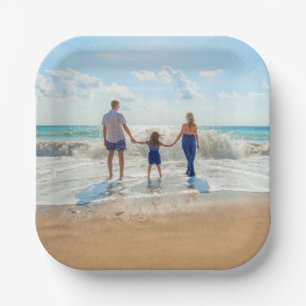 Plato De Papel Placas de papel fotográfico personalizado con dise