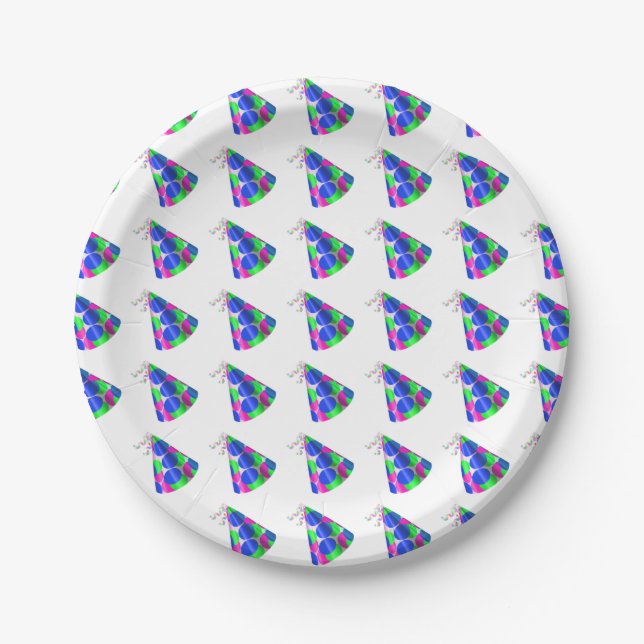 Plato De Papel Placas de papel/Gorras Fiestas (Anverso)