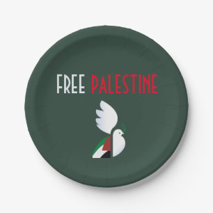 Plato De Papel Placas de papel gratuitas para Palestina - Tableta