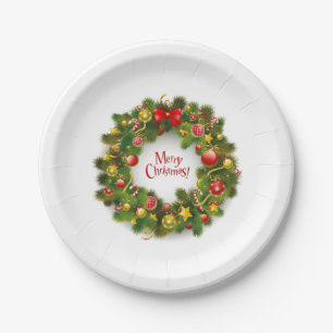 Plato De Papel Placas de papel/guirnalda del navidad