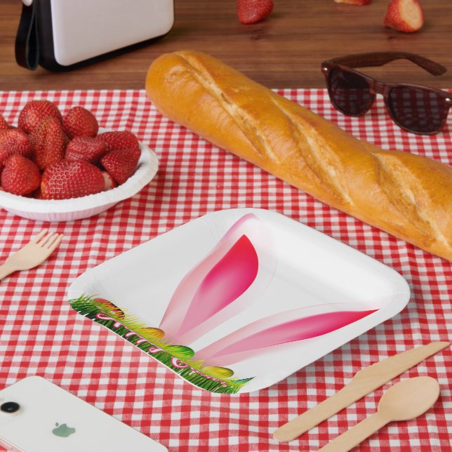 Plato De Papel Placas de papel Happy EASTER (Picnic)