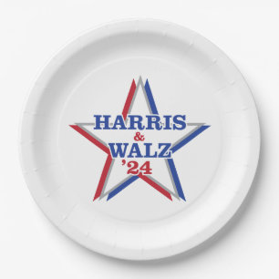 Plato De Papel Placas de papel HARRIS y WALZ '24