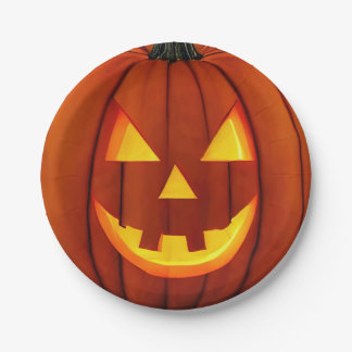 Plato De Papel Placas de papel Jack-O'-Lantern