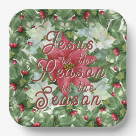 Plato De Papel Placas de papel - Jesús es la razón