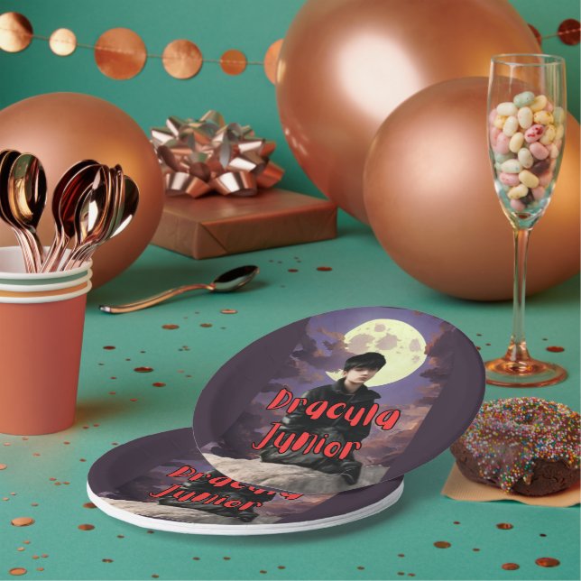 Plato De Papel Placas de papel junior de Drácula (Multi)