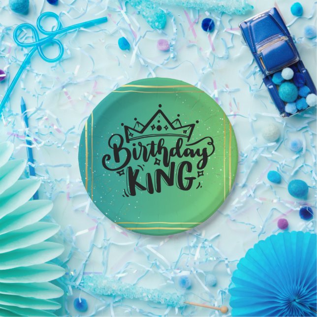 Plato De Papel Placas de papel King (Fiesta)