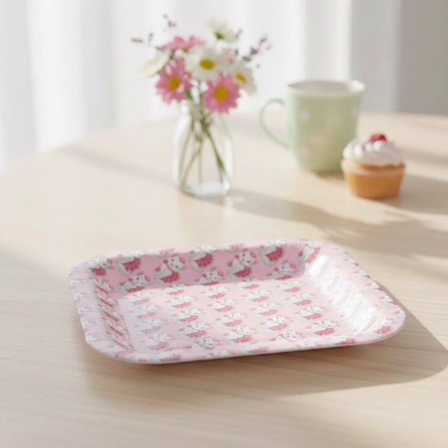 Plato De Papel Placas de papel Kitty (Subido por el creador)