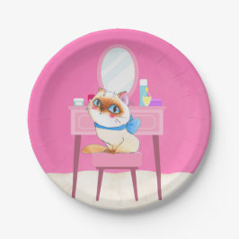 Plato De Papel Placas de papel Kitty estropeadas