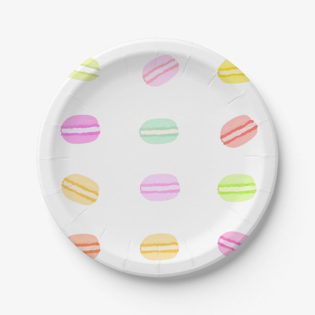 Plato De Papel Placas de papel Macaron (Anverso)