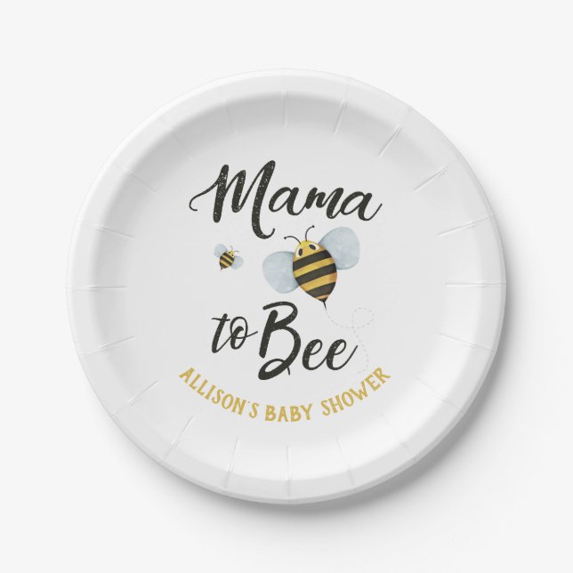Plato De Papel Placas de papel Mama to BEE (Anverso)