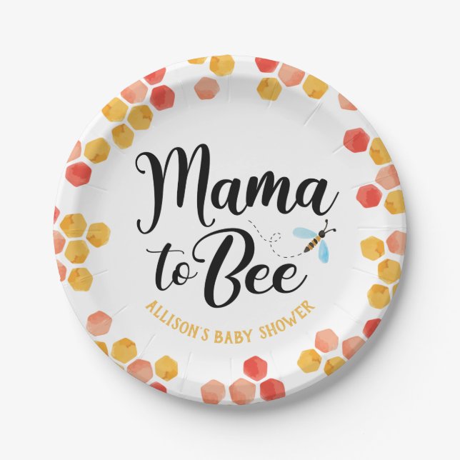 Plato De Papel Placas de papel Mama to BEE (Anverso)