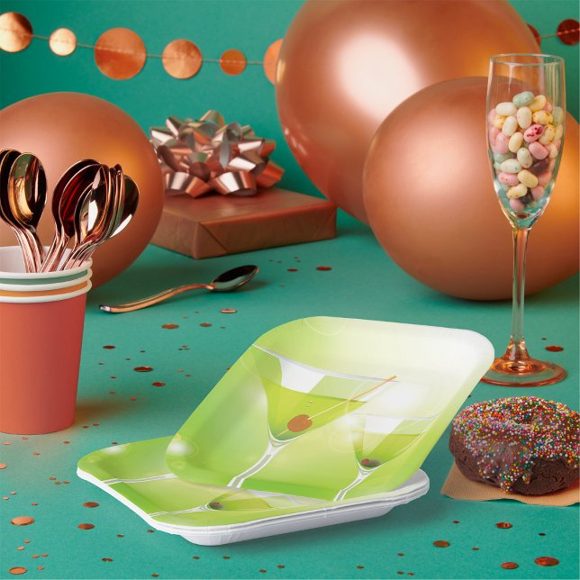 Plato De Papel Placas de papel Martini Cocktails (Subido por el creador)
