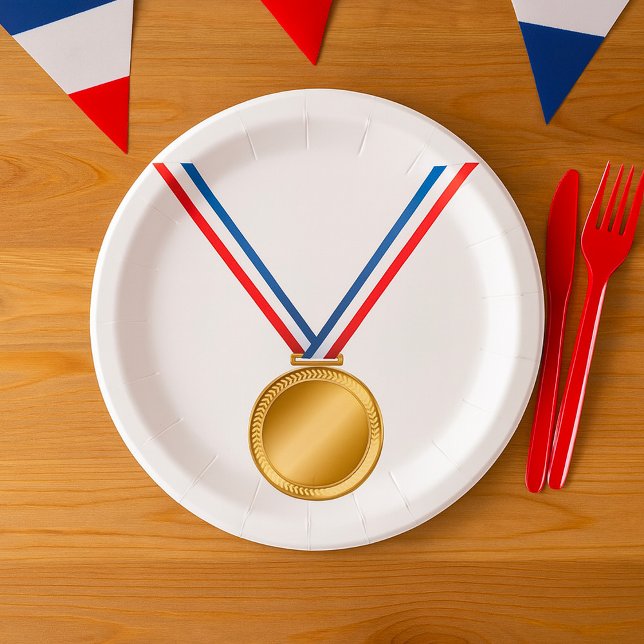 Plato De Papel Placas de papel Medalla de Oro (Subido por el creador)