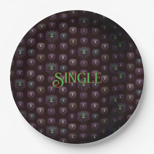 Plato De Papel Placas de papel Medusa (Anverso)