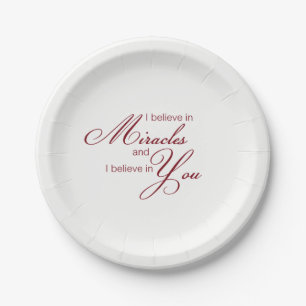 Plato De Papel Placas de papel Milagros