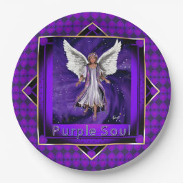 Plato De Papel Placas de papel morado Soul