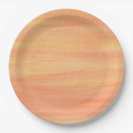 Plato De Papel Placas de papel Naranja amarilla con ampollas