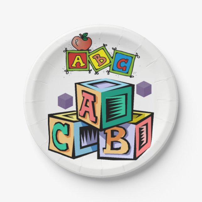 Plato De Papel Placas de papel Niños (Anverso)