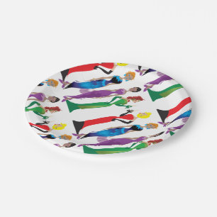 Plato De Papel Placas de papel nocturno para damas