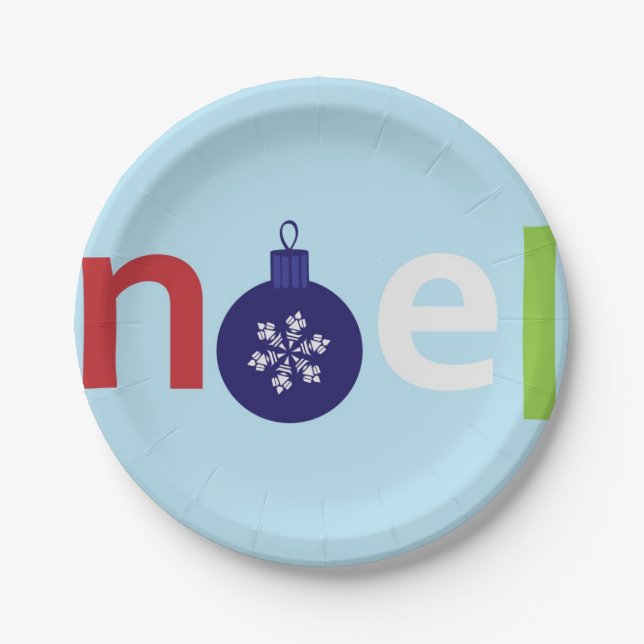 Plato De Papel Placas de papel Noel (Anverso)