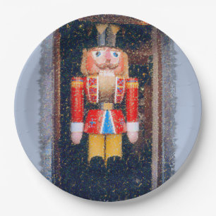 PLATO DE PAPEL PLACAS DE PAPEL "NUTCRACKER" FIESTA FESTIVO
