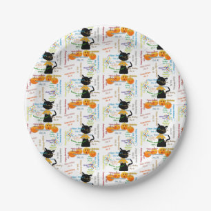 Plato De Papel Placas de papel octubre, 31 cumpleaños