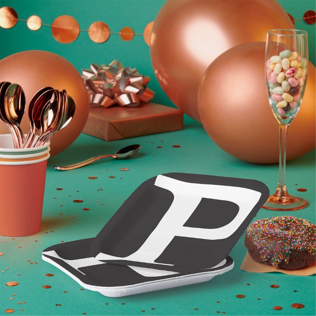 Plato De Papel Placas de papel P de capital (Subido por el creador)