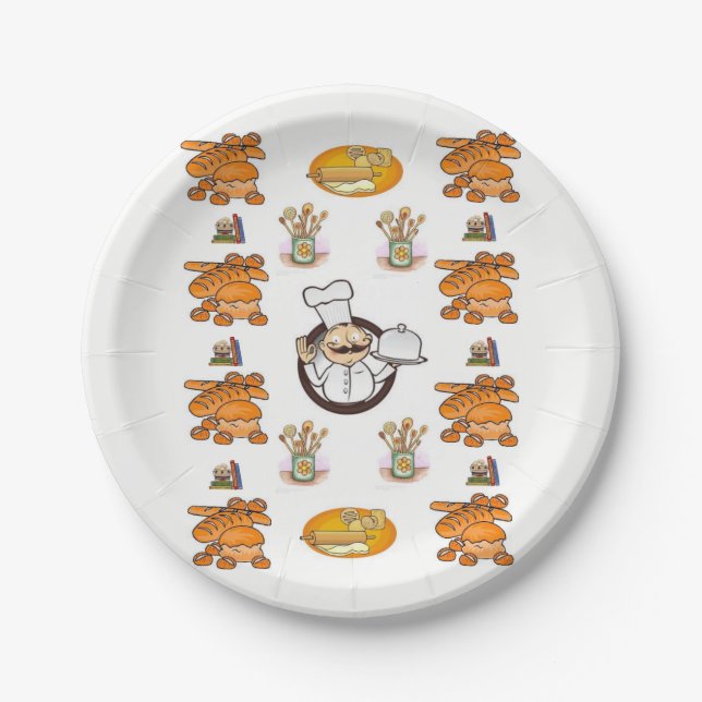 Plato De Papel Placas de papel Pan (Anverso)