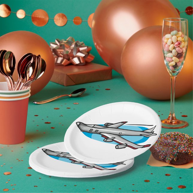 Plato De Papel Placas de papel para aviones de reacción (Subido por el creador)