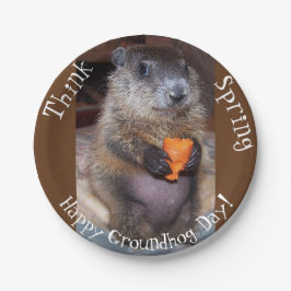 Plato De Papel Placas de papel para el día de la basura