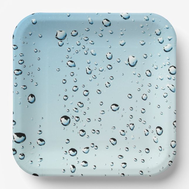 Plato De Papel Placas de papel para el día lluvioso (Anverso)