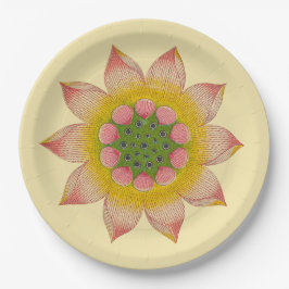 Plato De Papel Placas de papel para el diseño de flores acuáticas