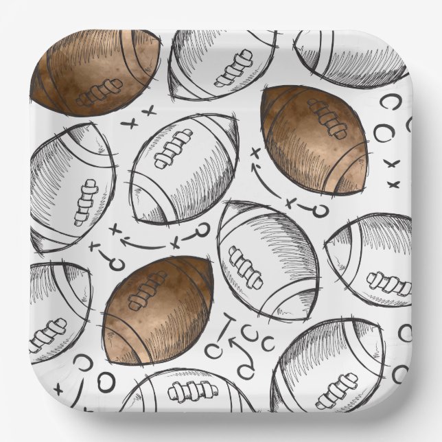 Plato De Papel Placas de papel para el fútbol acuático (Anverso)