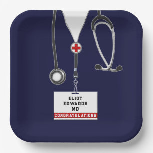 Plato De Papel Placas de papel para el partido de graduación de l