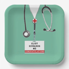 Plato De Papel Placas de papel para el partido de graduación de l